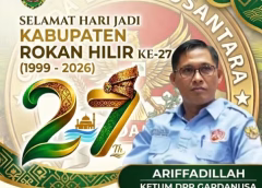HUT ke-27 Rokan Hilir, Ketum DPP Garuda Desa Nusantara Ajak Masyarakat Bersatu dan Ucapkan Selamat atas Terpilihnya H. Bistamam Pimpin Golkar